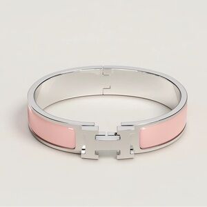 Hermes pink clic H bracelet